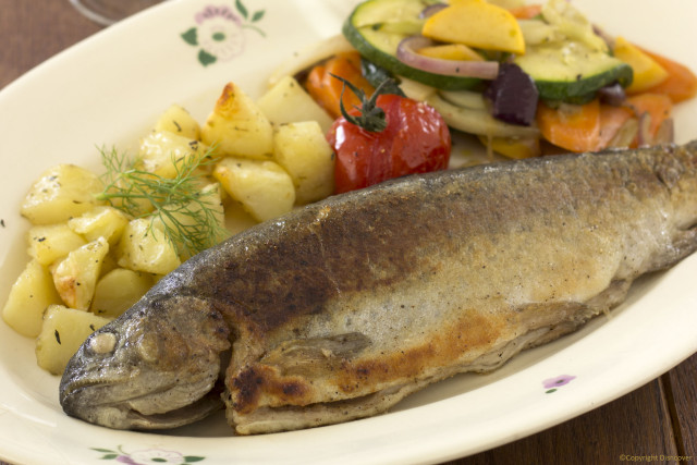 Forel op bord