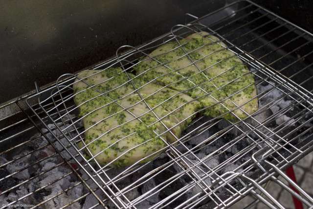 Zwaardvis op barbecue