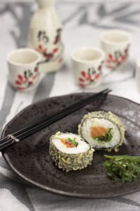 Dishcover sushi workshop gefrituurde sushi
