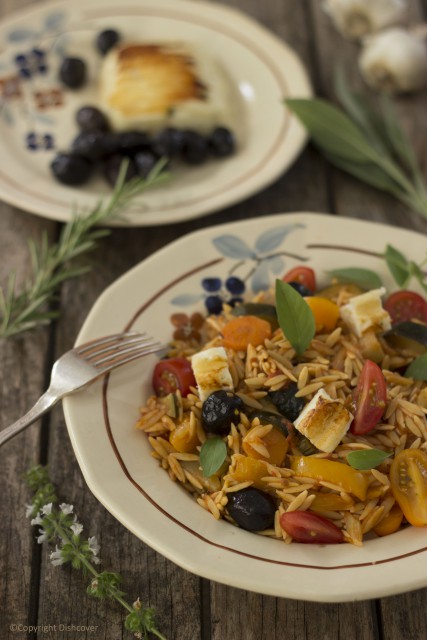 Griekse veggie ovenschotel