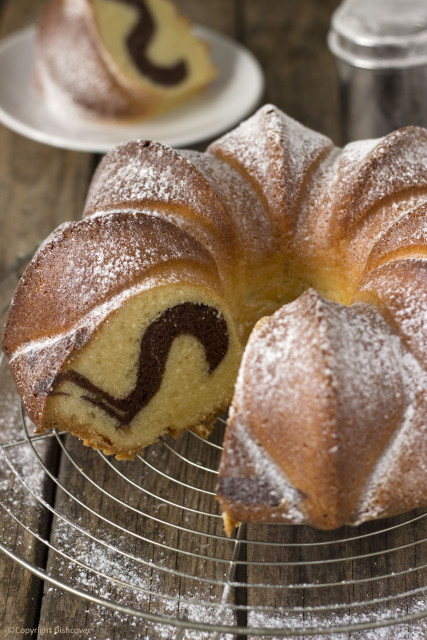 Gemarmerde chocoladecake