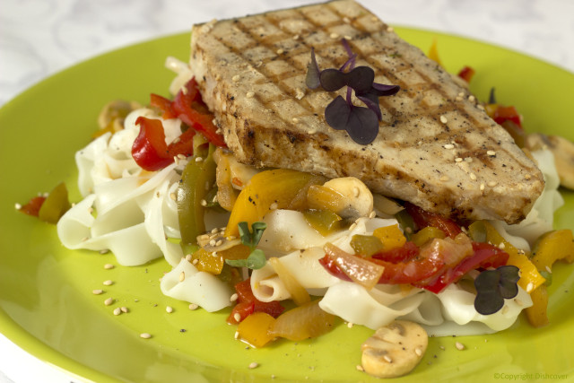 gegrilde zwaardvis