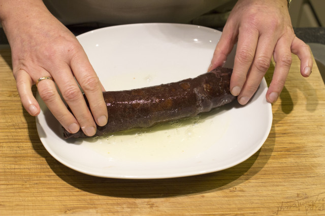 pannenkoek sushi rollen door eiwit