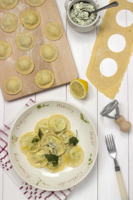 Menu voor Pasen - huisgemaakte ravioli