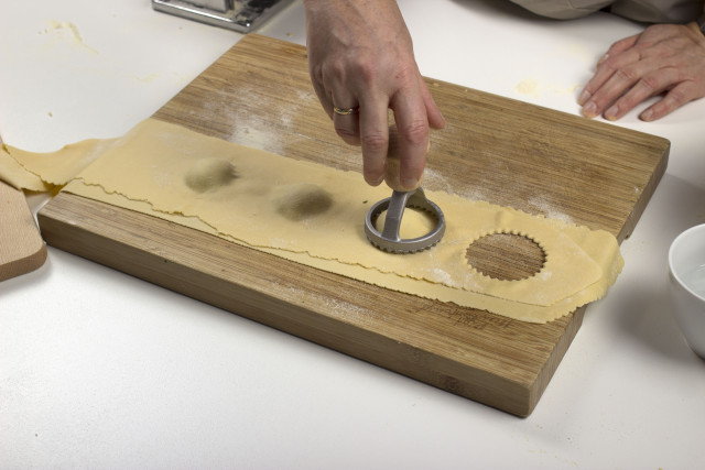 Uitsnijden ravioli