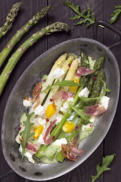 Menu voor Pasen - Asperges, geitenkaas en ei