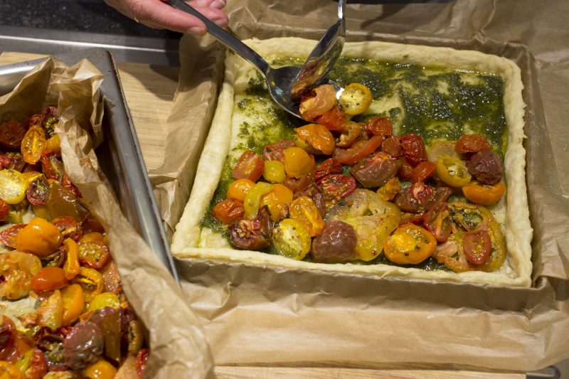 Beleggen tomatentaart