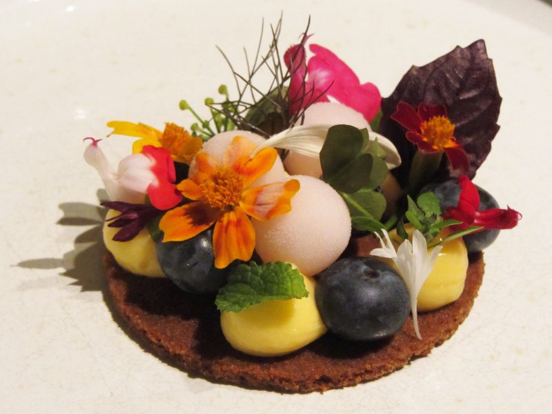 dessert restaurant Hertog Jan bloementaartje
