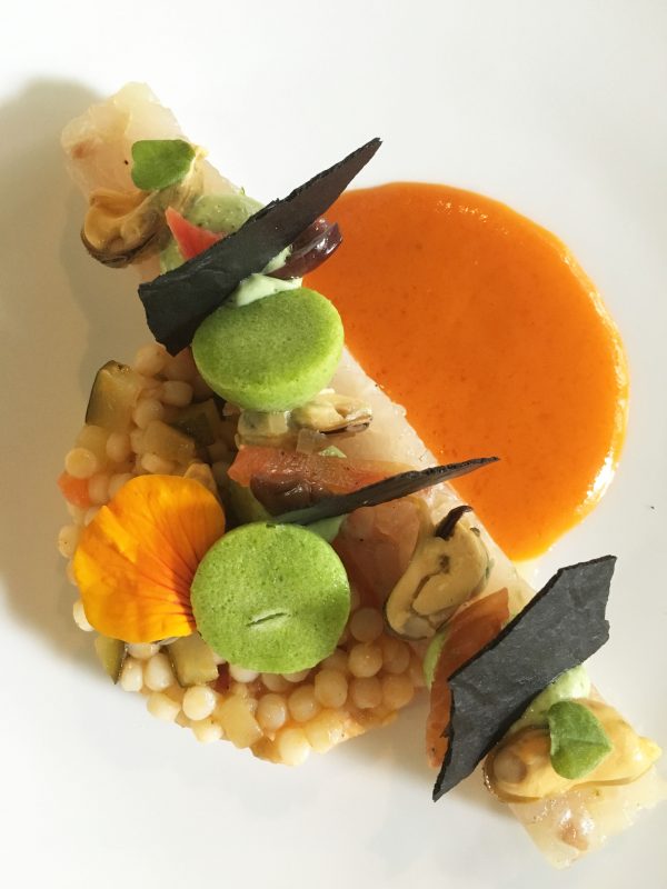 Zeebaars en fregola