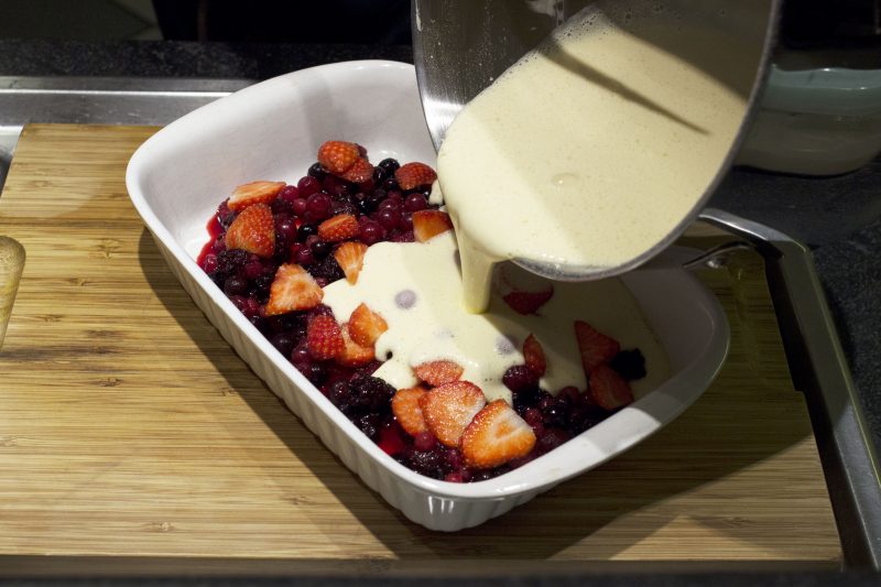 Dishcover - kookworkshops - Beslag over rood fruit