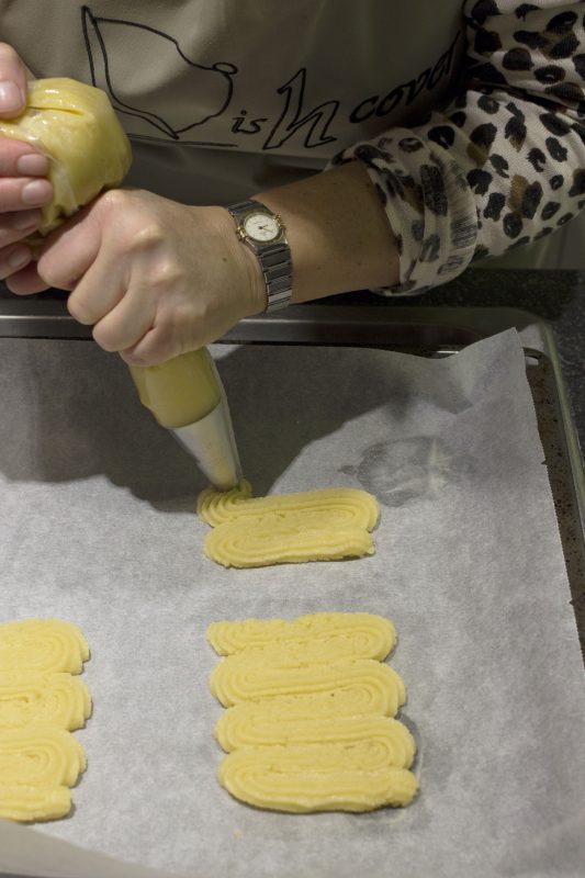 Spuiten spritskoekjes