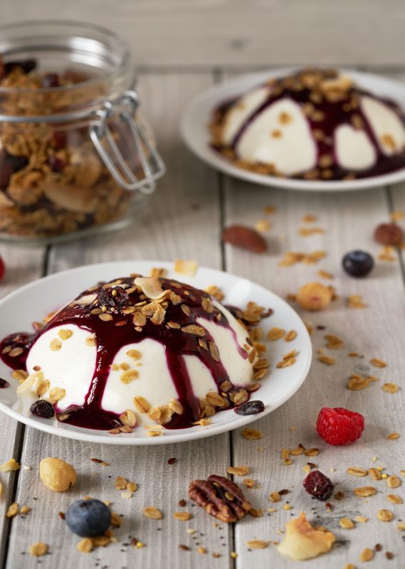 Panna cotta met yoghurt