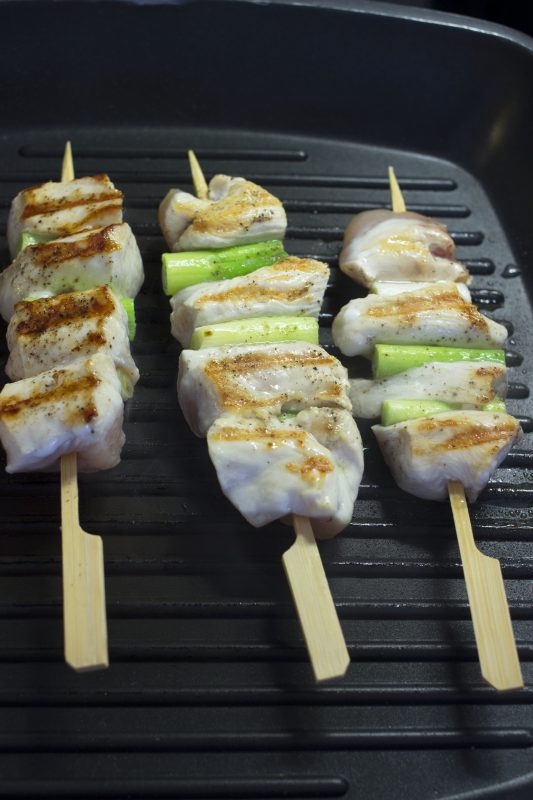 Yakitori - kippenspiesjes op gril