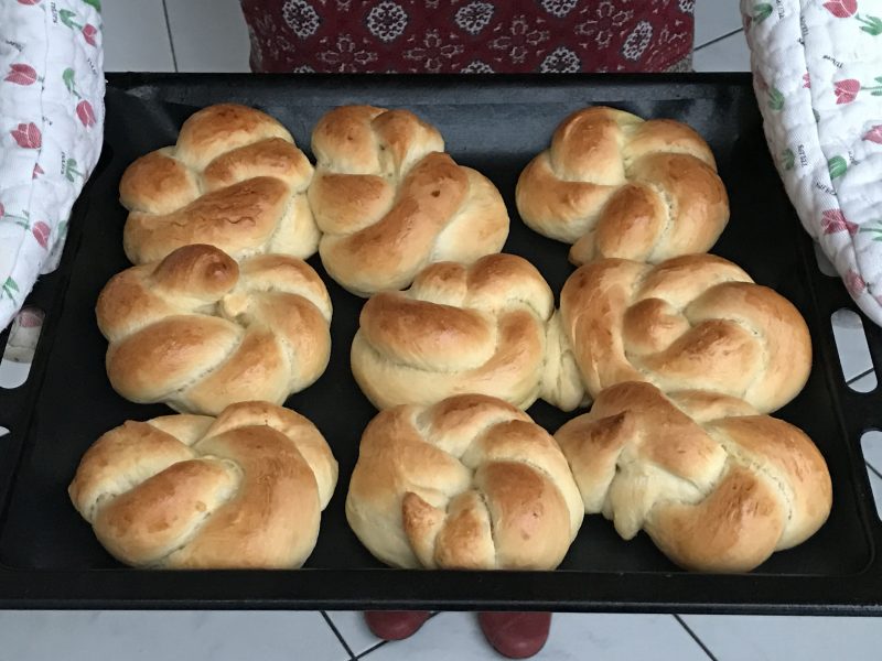 Turkse zachte broodjes - uit de oven