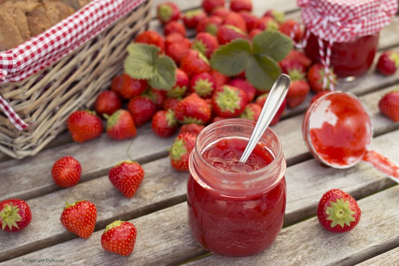 confituur van aardbeien