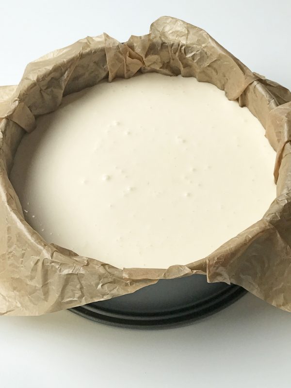 Cheesecake met rode en witte bessen - kaasvulling