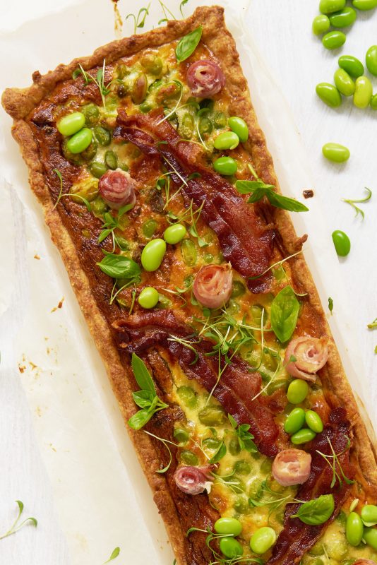 Hartige taart met edamame boontjes2
