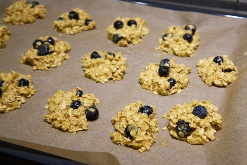 Bessen-havermoutkoekjes - voor het bakken