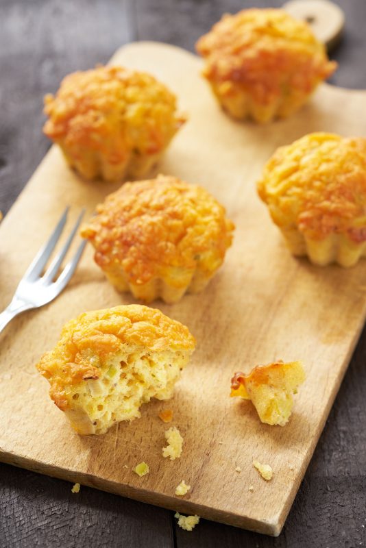 Hartige cheddar-preimuffins