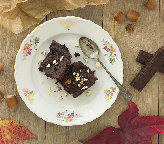 Brownie zonder bloem ei en boter