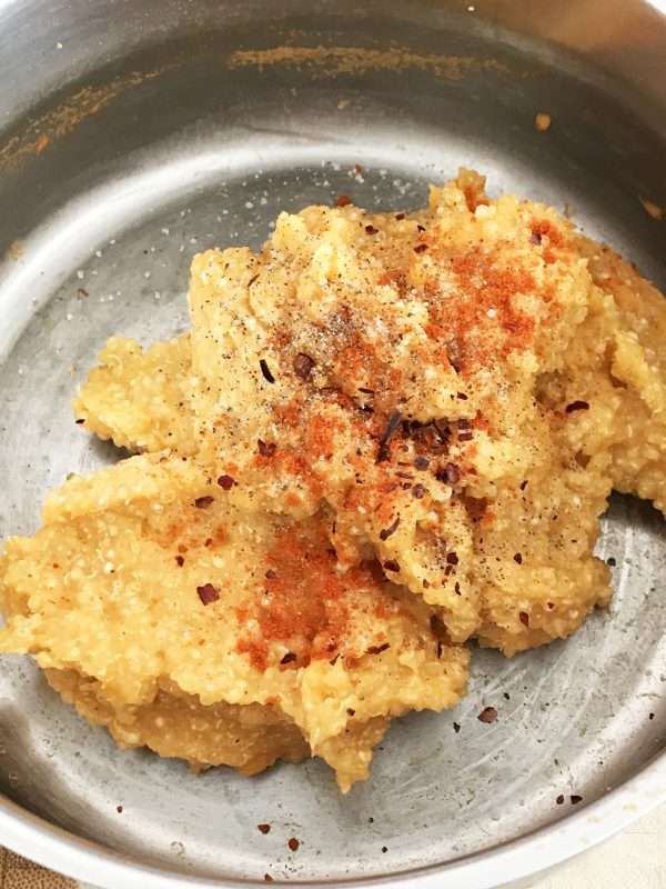 Quinoa-zoeteaardappelpuree