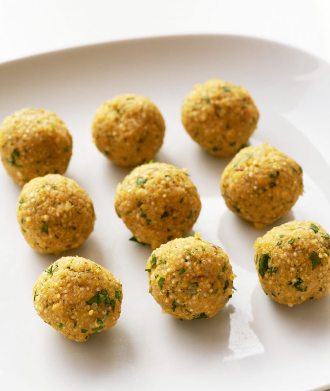 Quinoaballetjes met zoete aardappel - niet gebakken