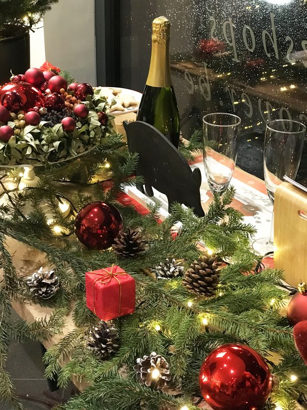 Dishcover in kerstsfeer
