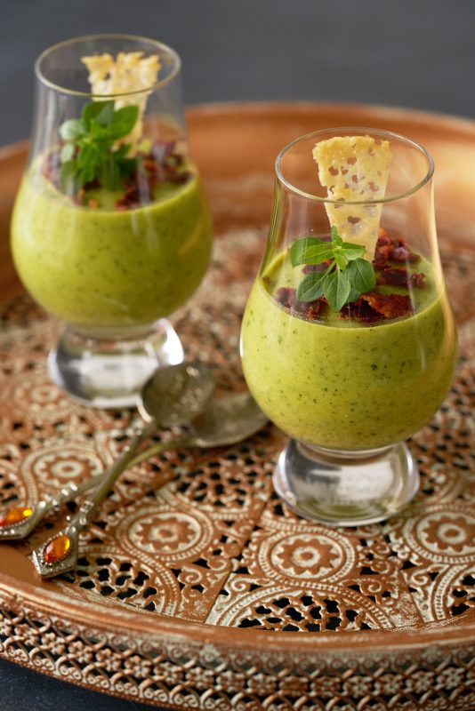 Courgette-panna-cotta