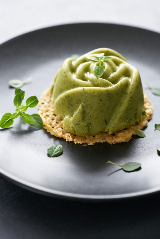 Courgette-panna-cotta
