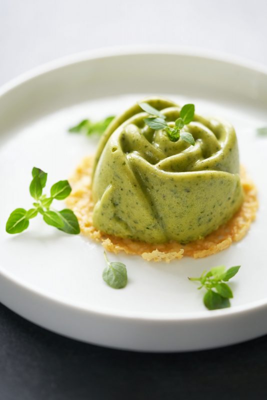 Courgette-panna-cotta
