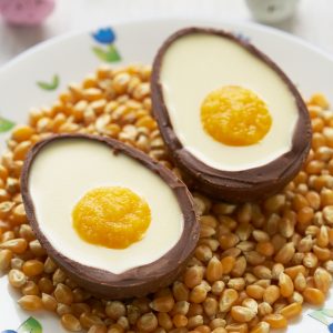 Paaseieren met chocolade panna cotta recept