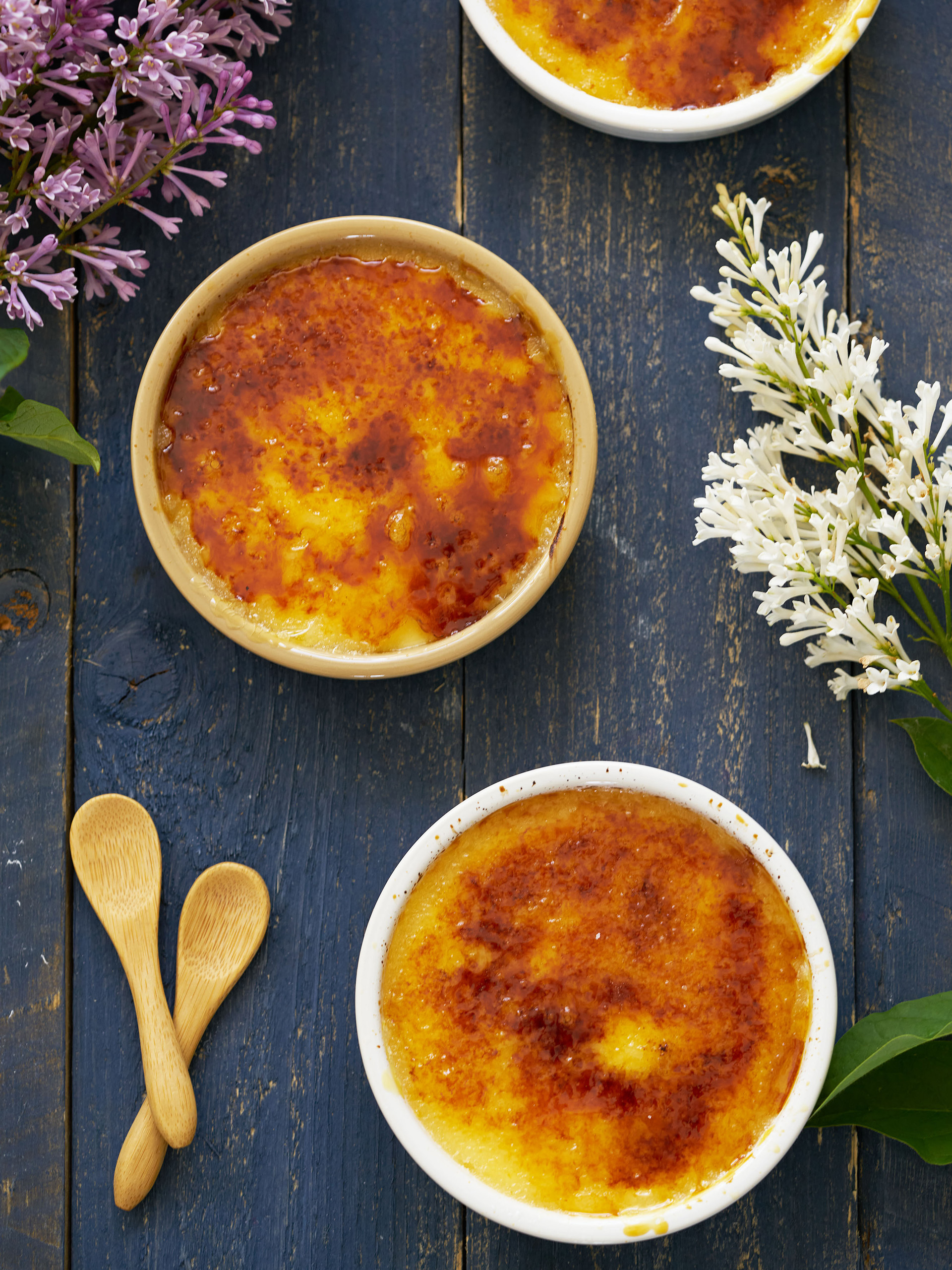 Crema catalana met sinaasappel en kokos