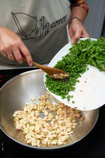 Pad krapow kai - kip boontjes