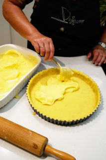 Torta della nonna - pudding op taart