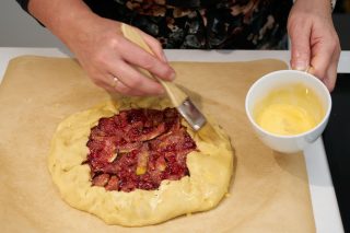 Galette met vijgen - eigeel op galette