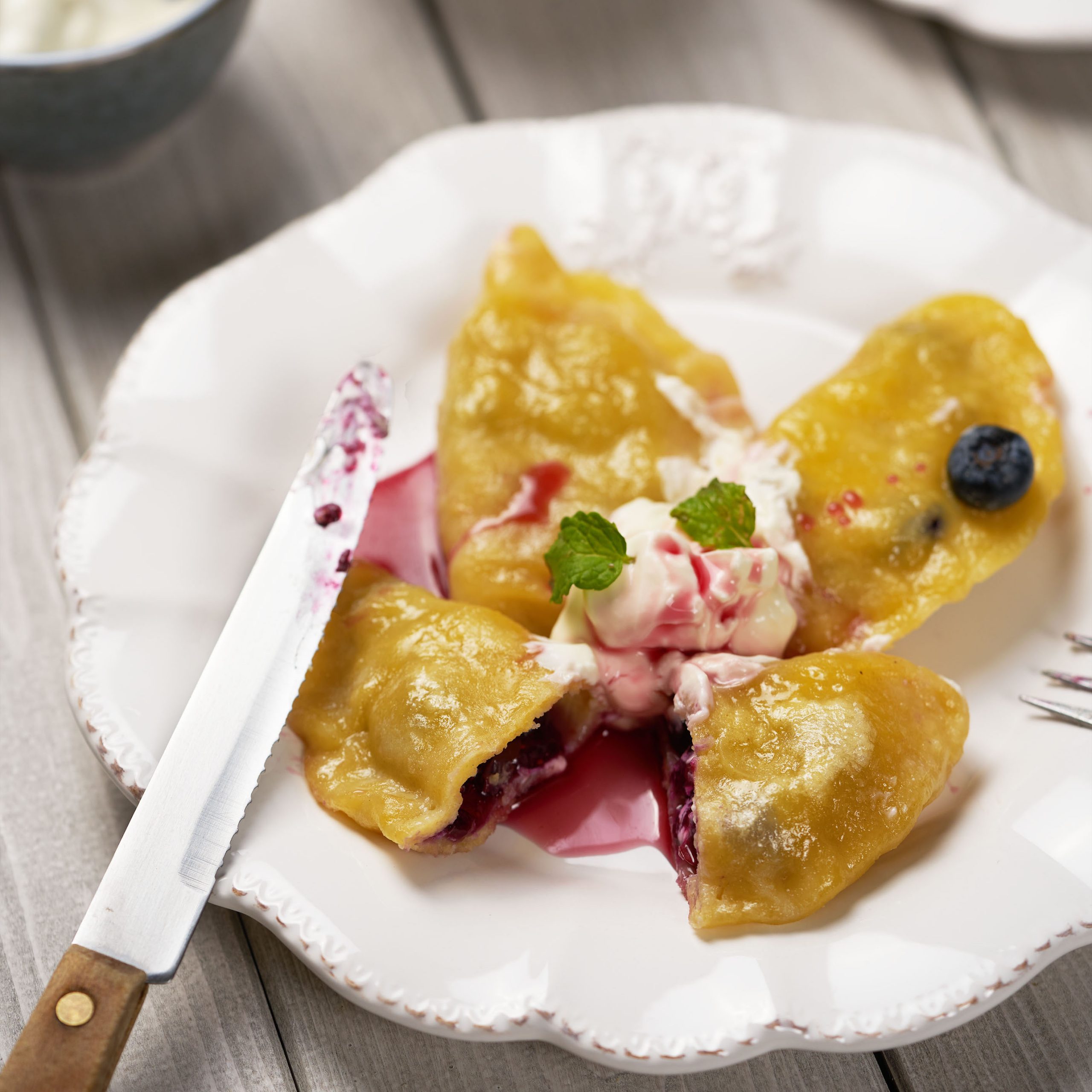 Pierogi met blauwe bessen recept