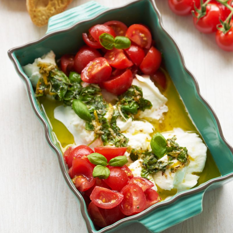 Ciabatta met gemarineerde mozzarella recept
