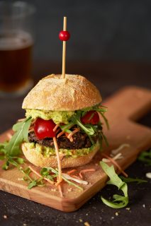Mexicaanse zwarte bonenburger