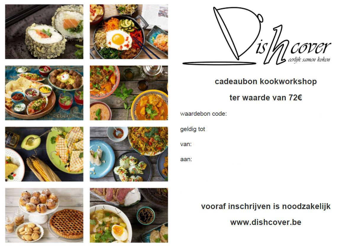 cadeaubon kookworkshop Dishcover