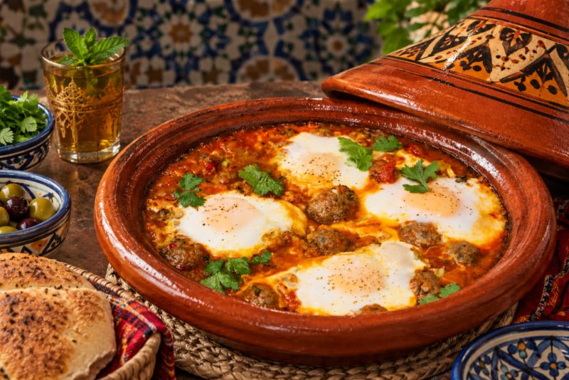 Kefta met tomaat en eieren